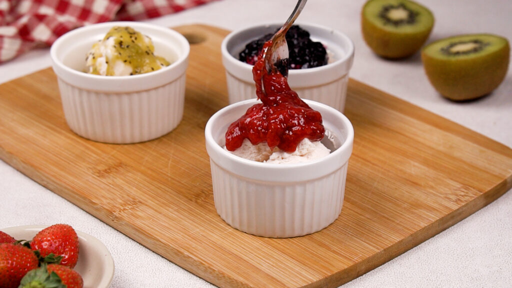 Enjoy the compote as a dessert topping or over toast.