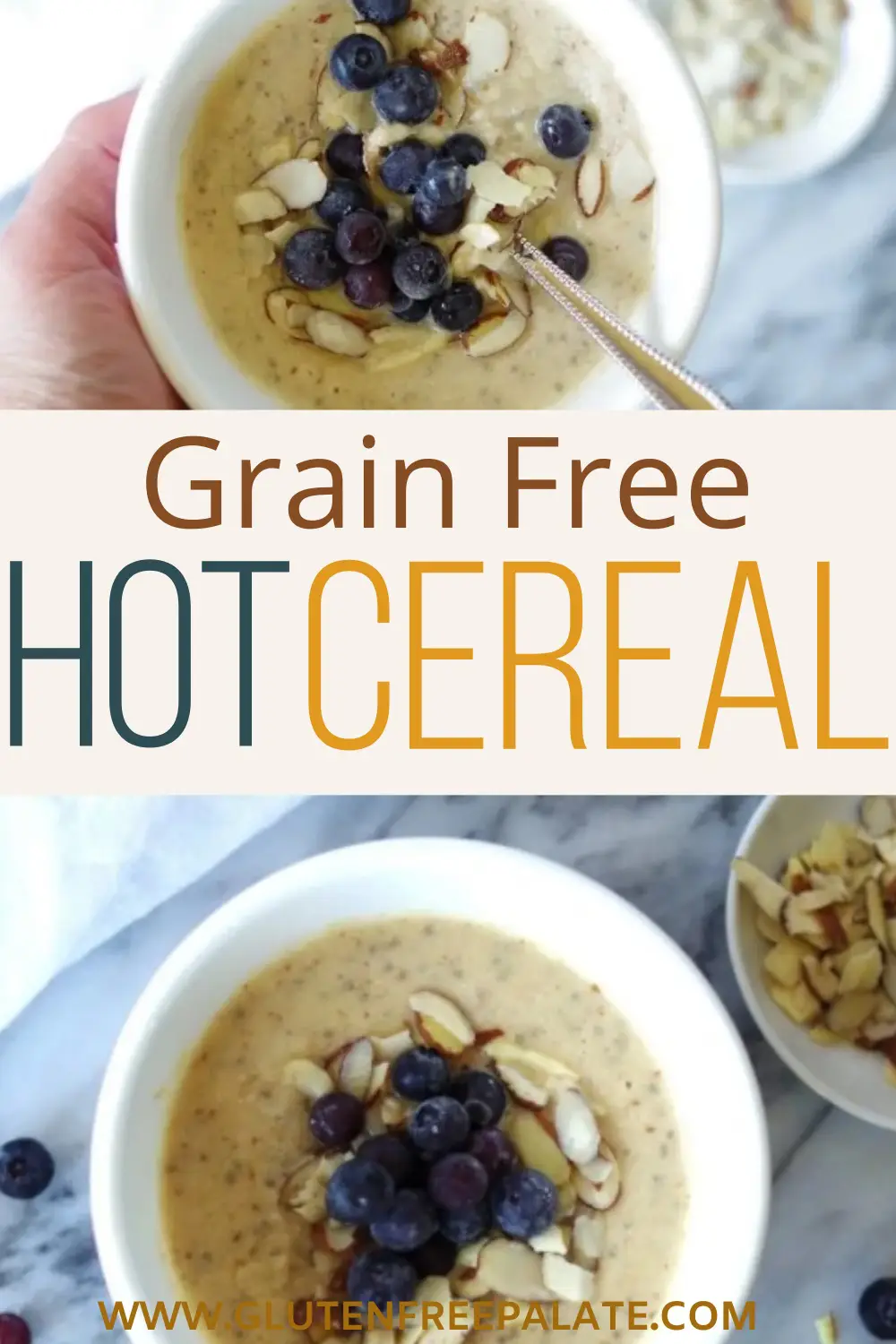 pinterest pin for grain free hot cereal