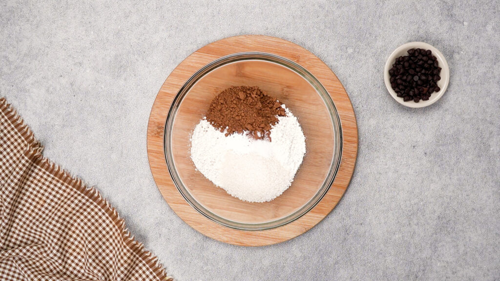 Add the dry ingredients. These are gluten-free and vegan, too!