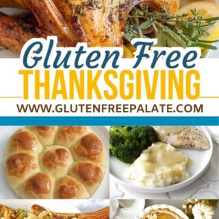 Gluten Free Thanksgiving Recipes collage pinterest pin