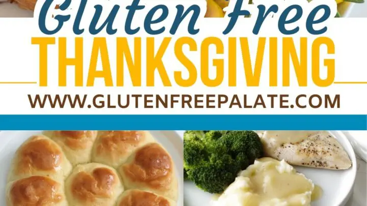 Gluten Free Thanksgiving Recipes collage pinterest pin