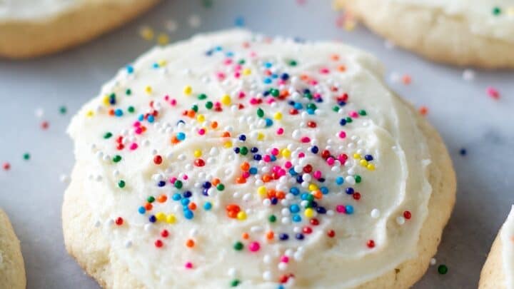 Gluten Free Sugar Cookies with sprinkles