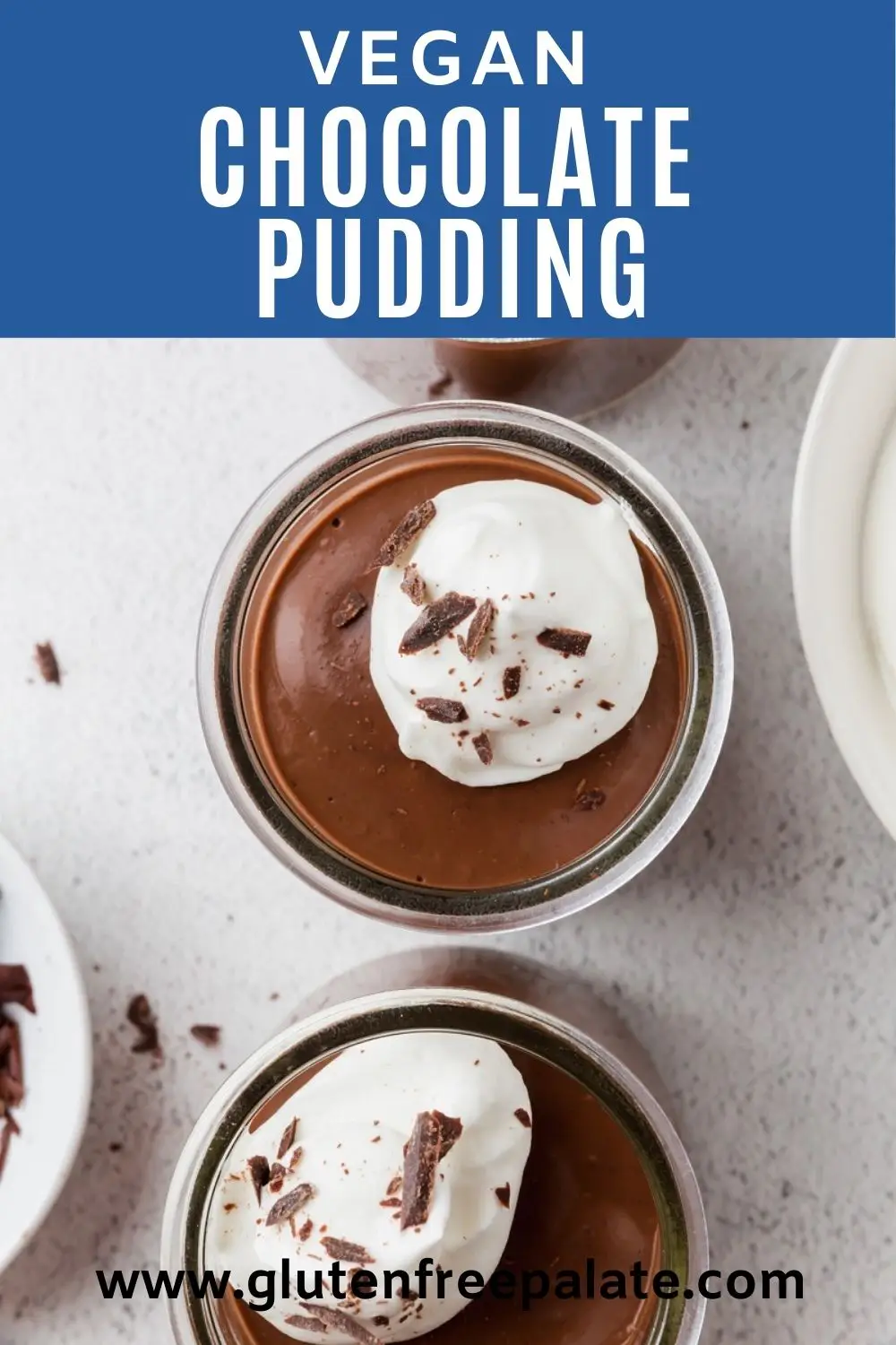 Vegan Chocolate Pudding Pinterest Pin