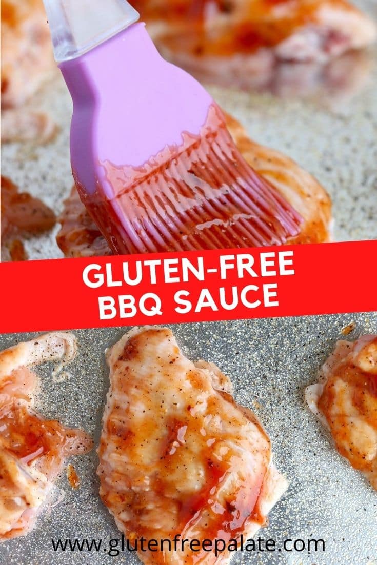 gluten-free bbq sauce pinterest pin collage