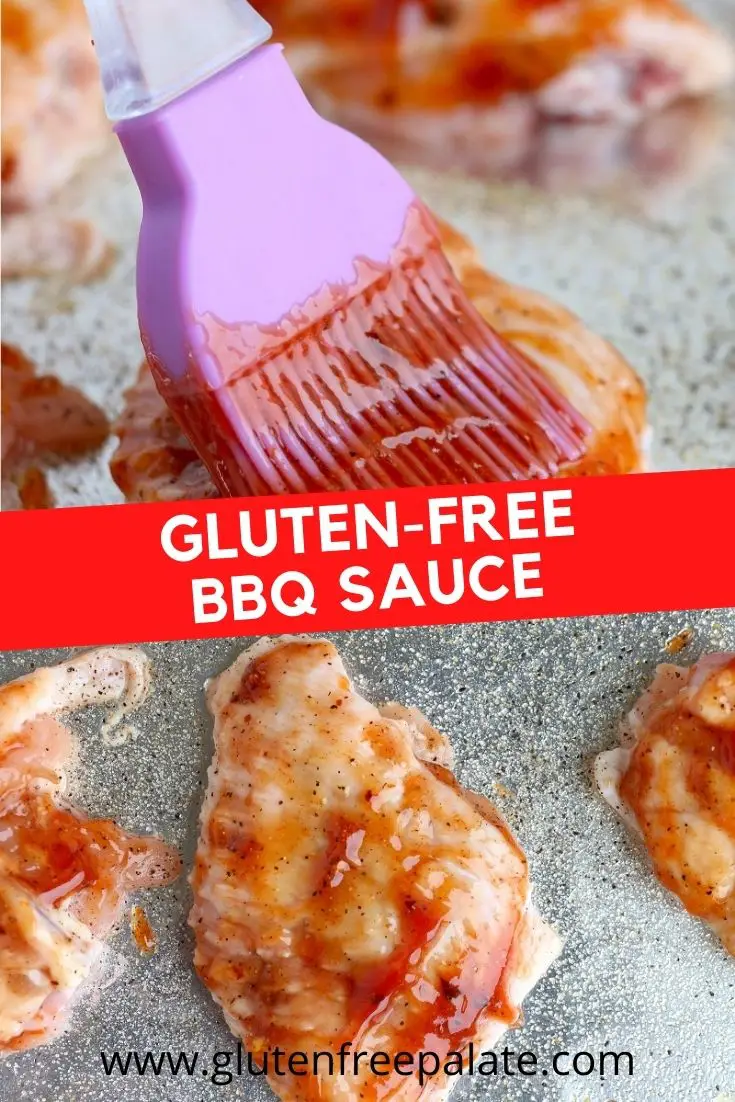 gluten-free bbq sauce pinterest pin collage