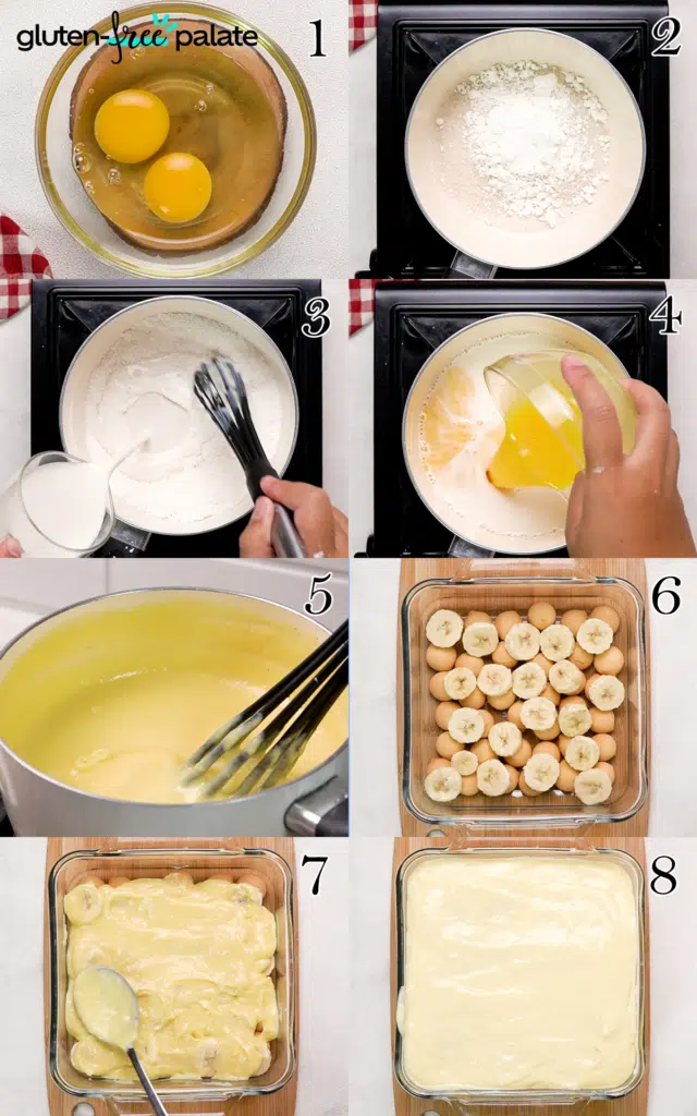 Gluten-Free Banana Pudding step by step.