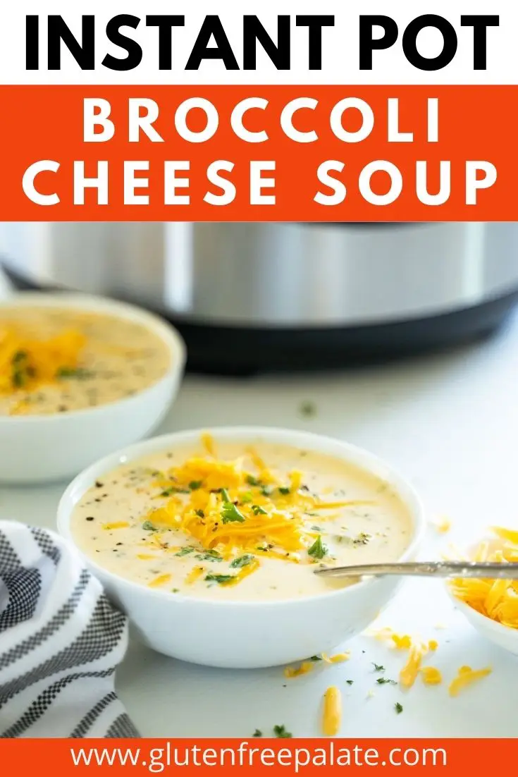pinterest pin collage for broccoli cheese soup