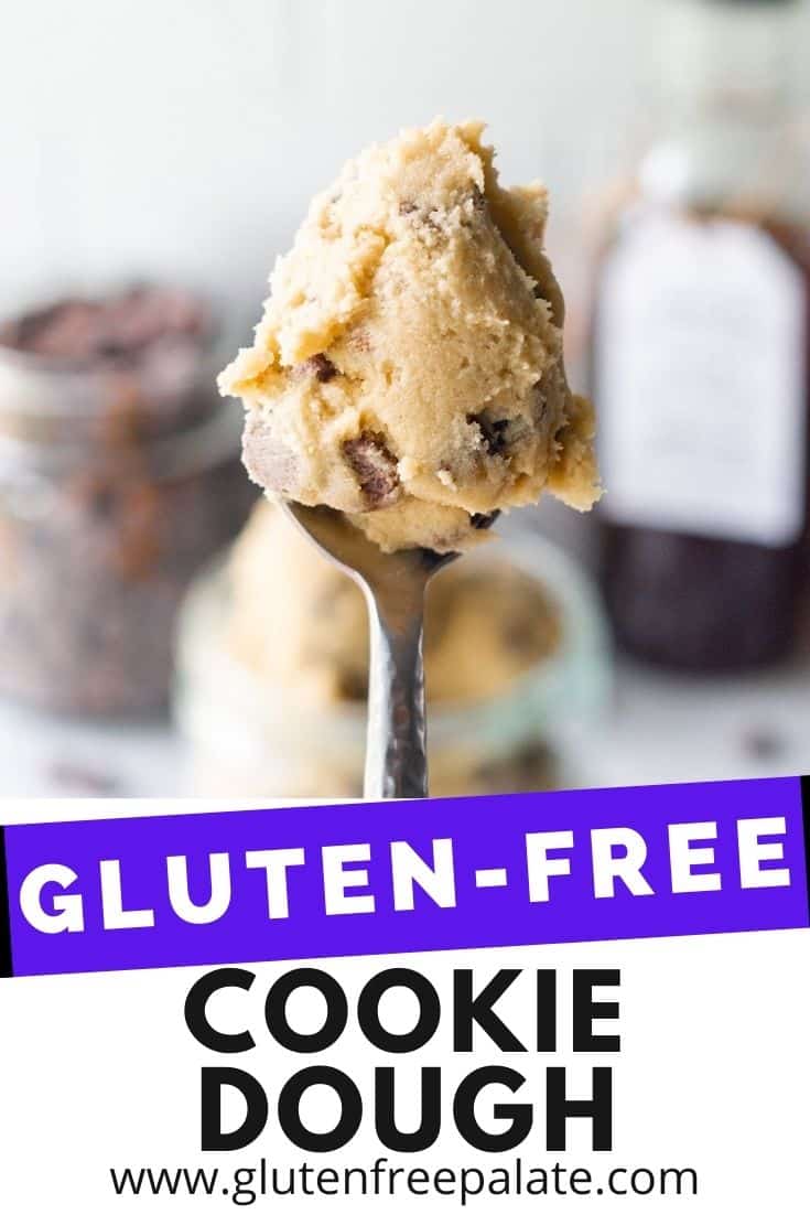 pinterest pin collage for gluten free cookie dough