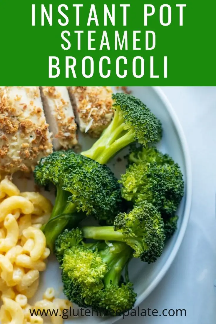pinterest pin collage for instant pot broccoli