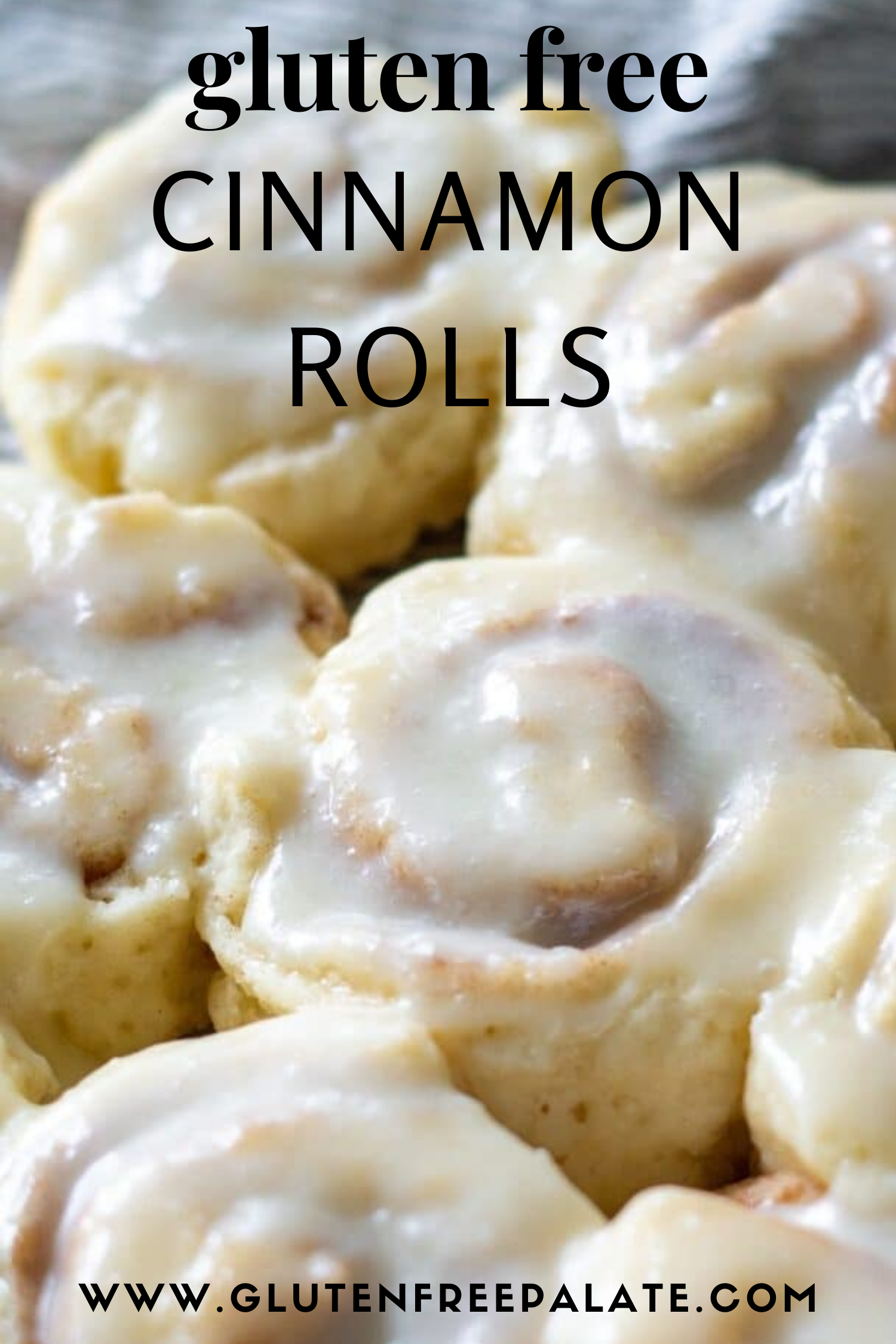 Gluten-free cinnamon rolls close up view.