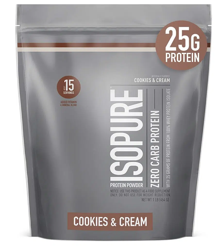  Isopure Zero Carb, Vitamin C and Zinc for Immune Support, 25g Protein, Keto Friendly Protein Powder