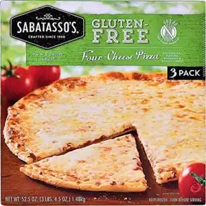 Sebastos gluten-free pizza packaging.