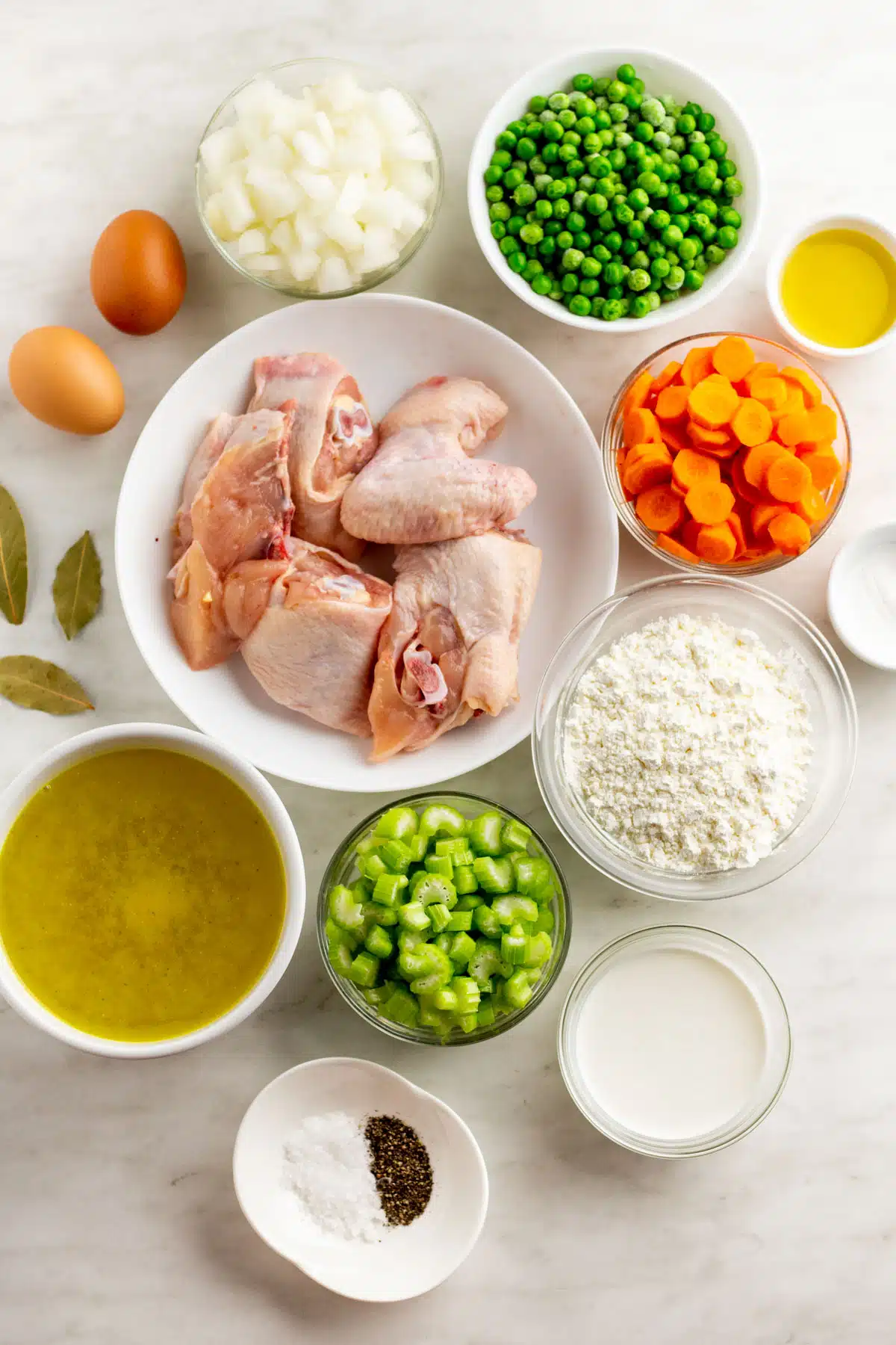 Gluten-Free Chicken and Dumplings ingredients