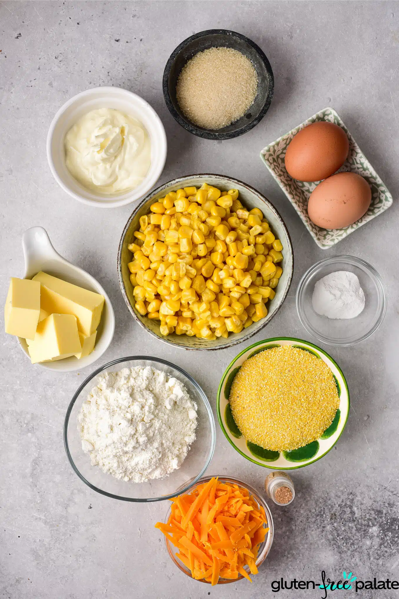 glute- free corn casserole ingredients