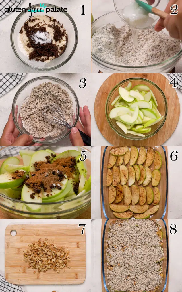 Gluten-Free Apple Crumble Step by Step.