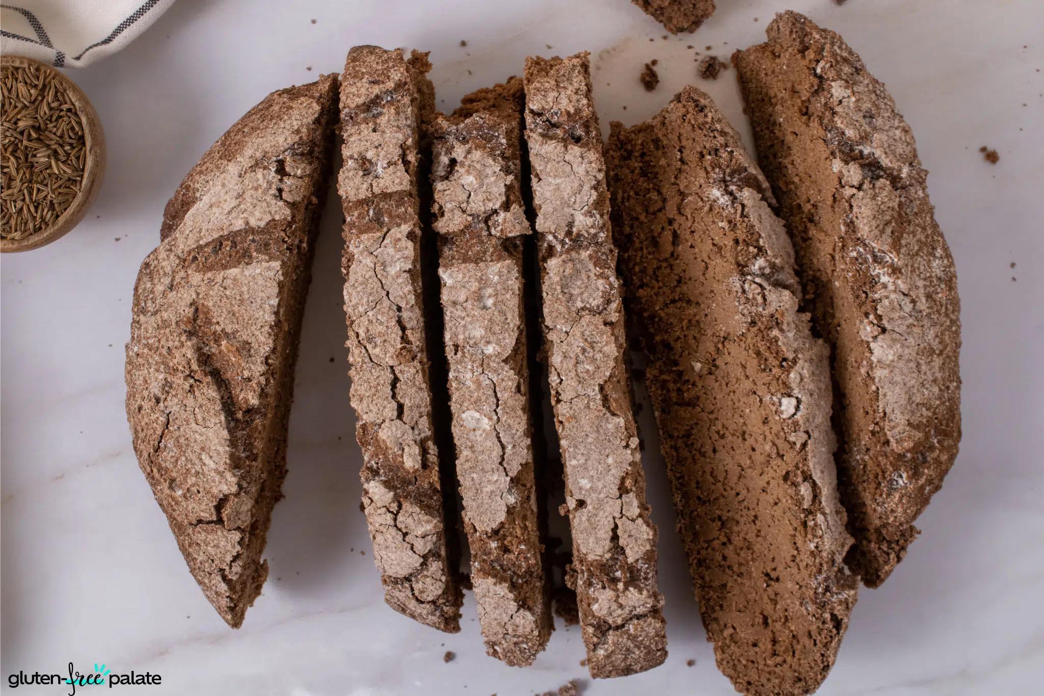 Sliced Gluten-Free Rye Bread.
