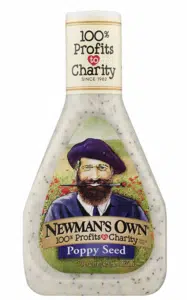 newman's own poppy salad dressing bottle