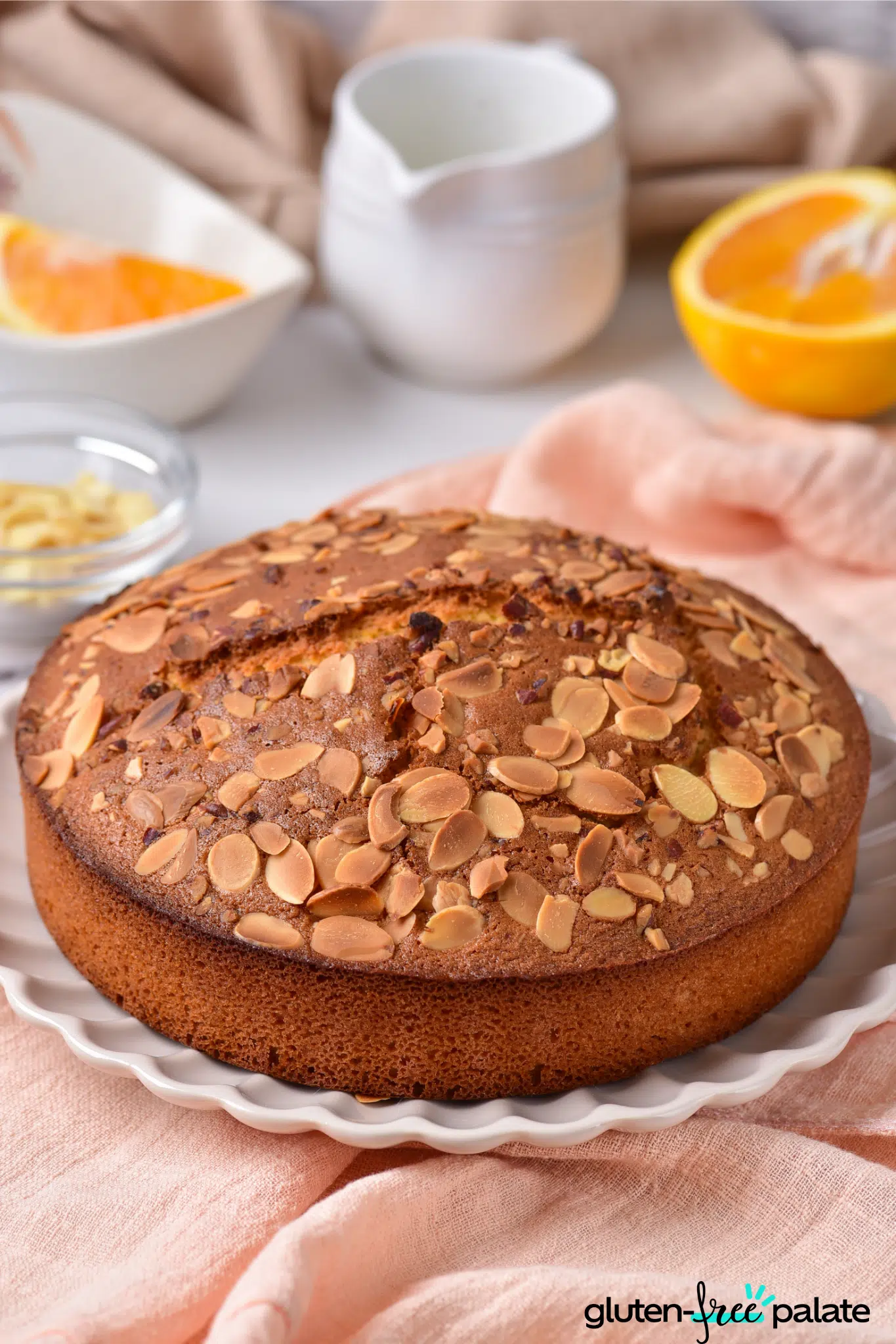gluten-free almond cake.