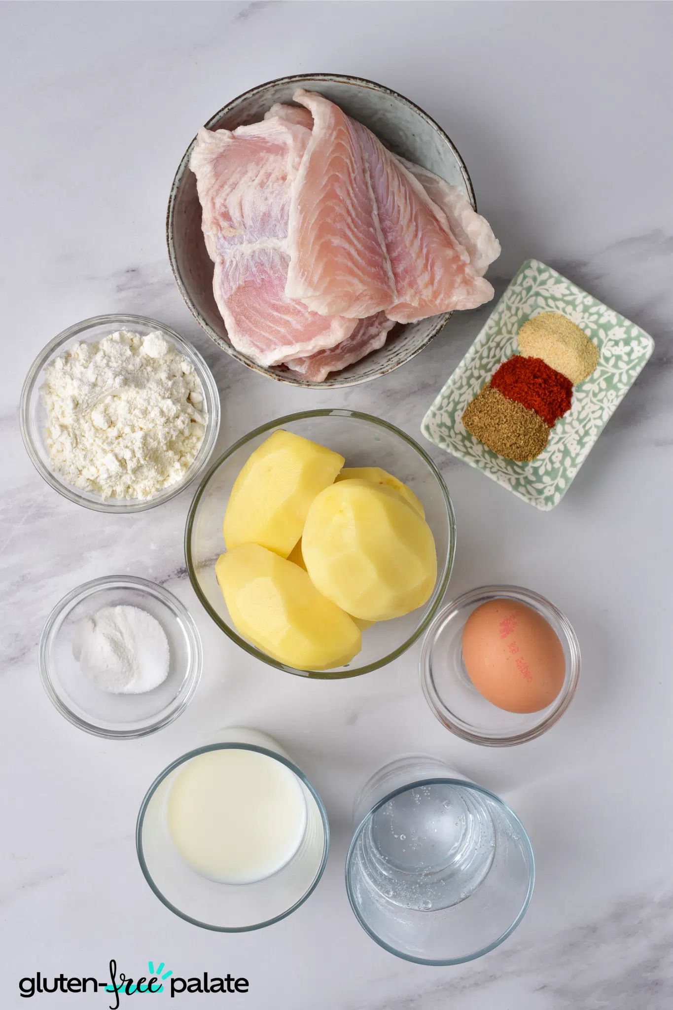 gluten-free fish and chips ingredients