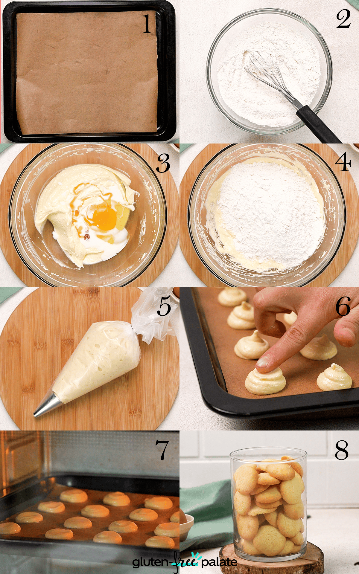 gluten-free vanilla wafers step by step