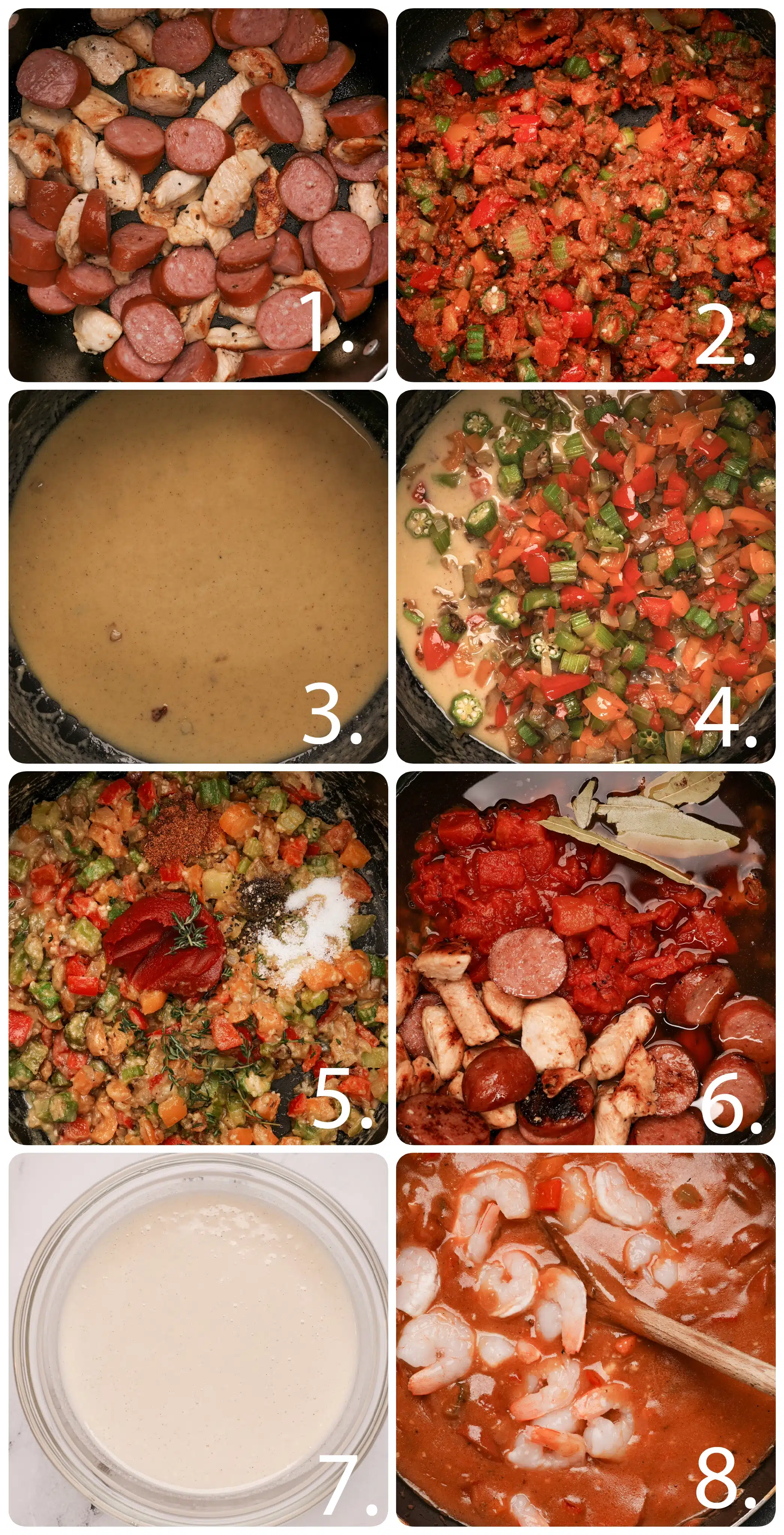 Gluten-free gumbo step by step