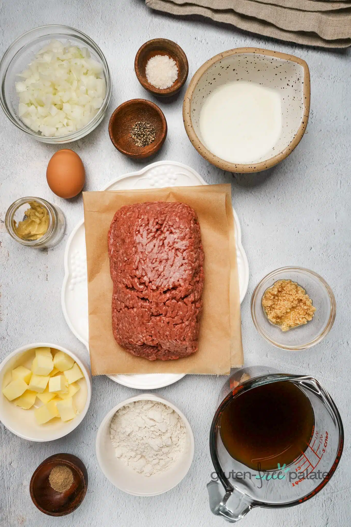 Gluten-Free Swedish meatballs ingredients