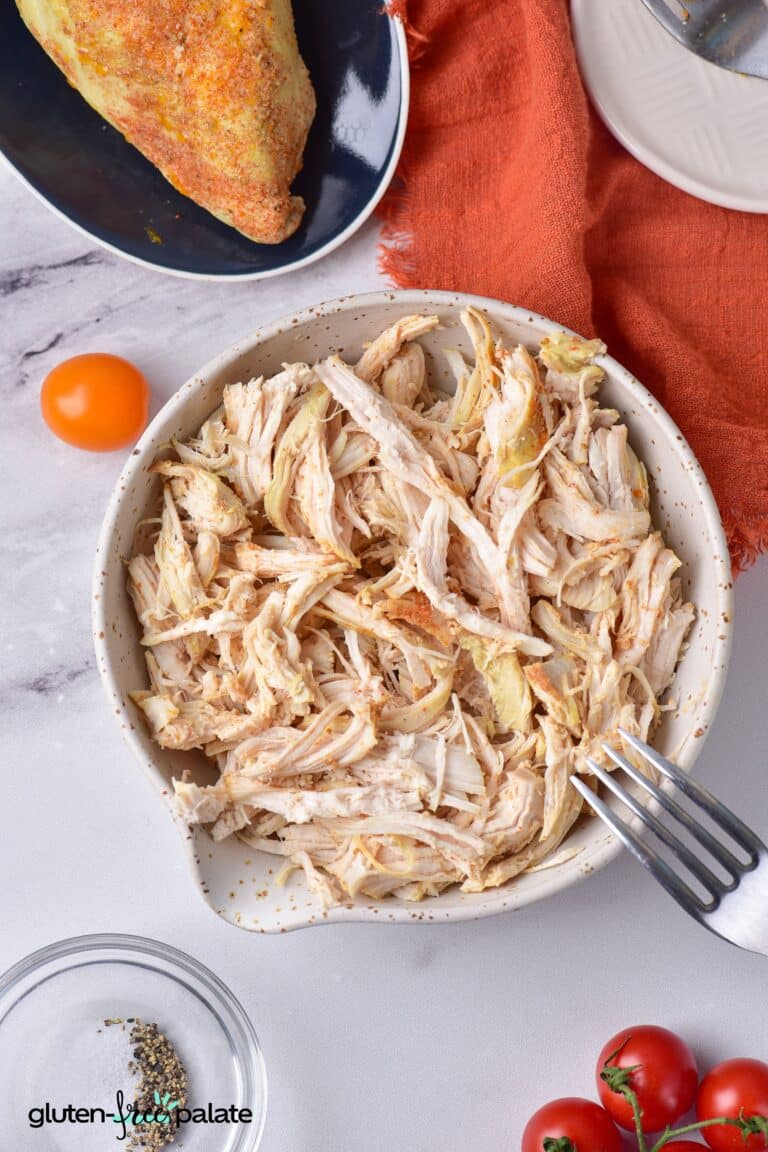 Instant Pot Shredded Chicken in a bowl.