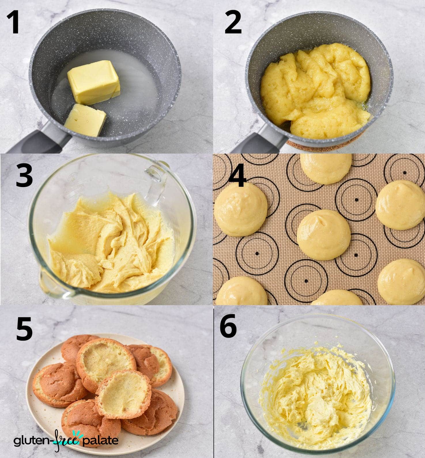 Gluten-Free Cream Puffs Step by step
