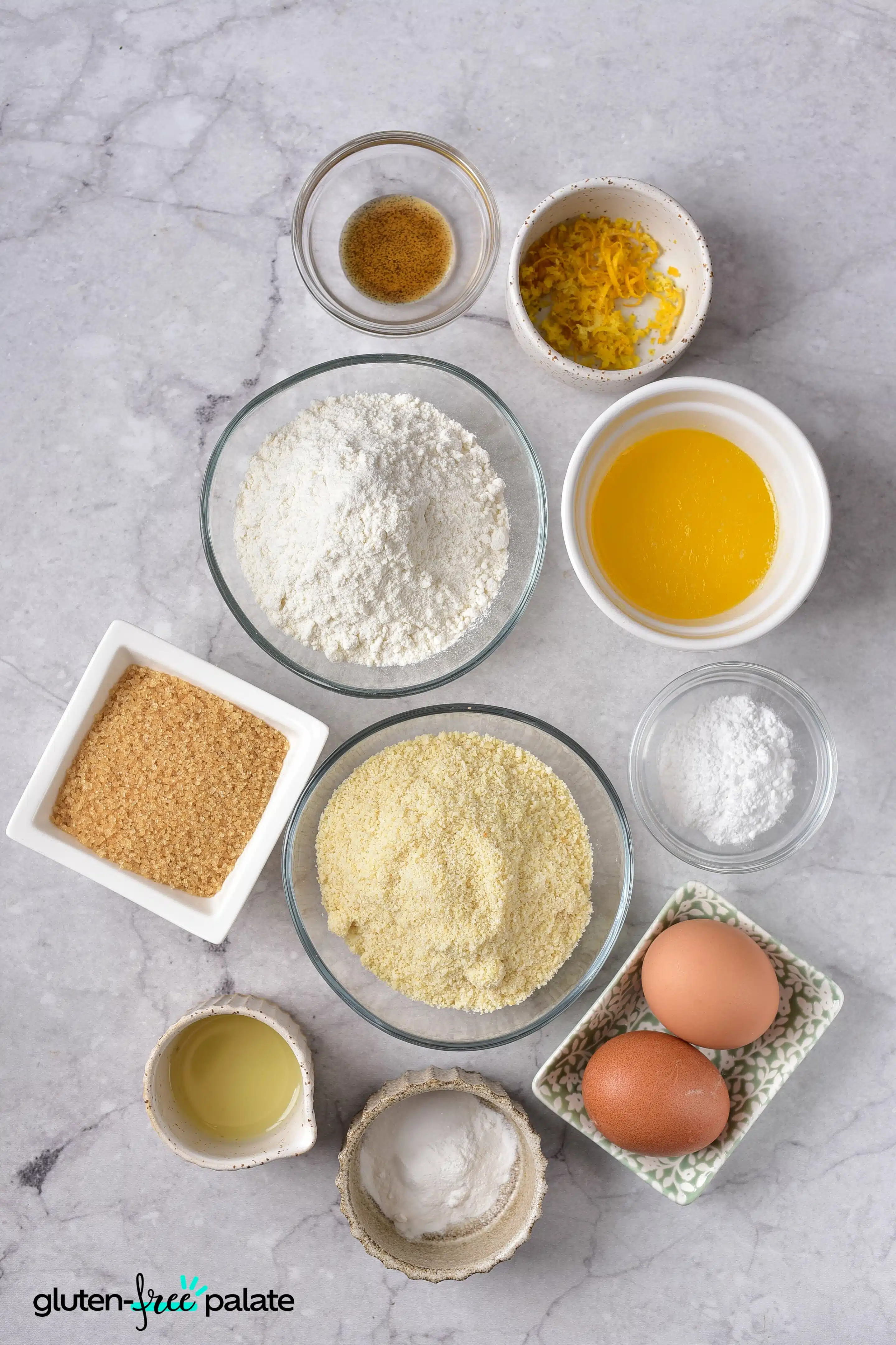 Gluten-Free Madeleine Ingredients