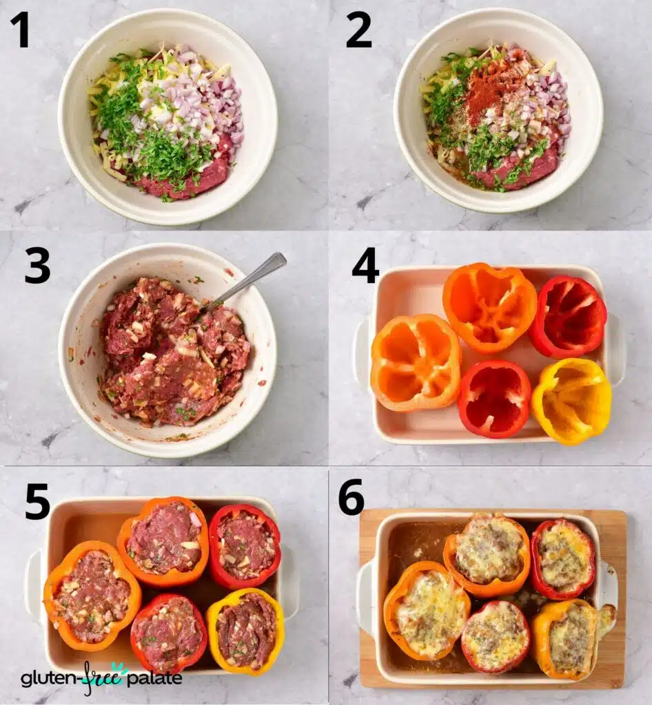Gluten-Free Stuffed Peppers step by step