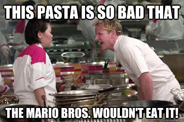 bad pasta meme with gordon ramsay
