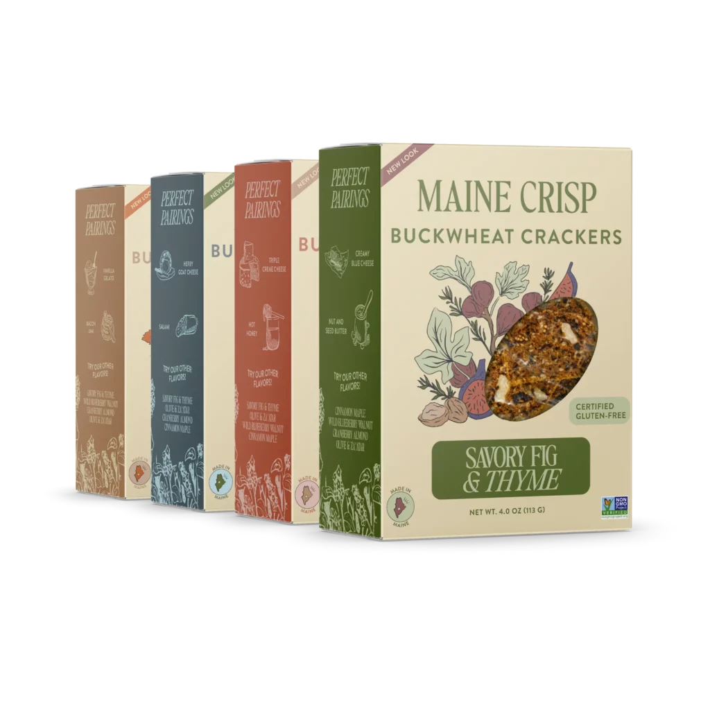Maine Crisp Buckwheat Crackers Variety Pack