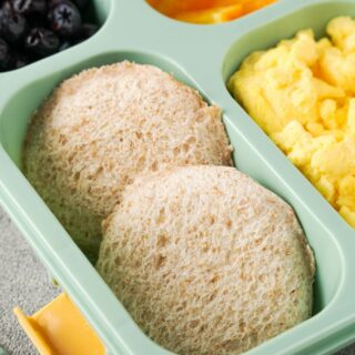 Gluten-Free Uncrustables in a lunchbox.