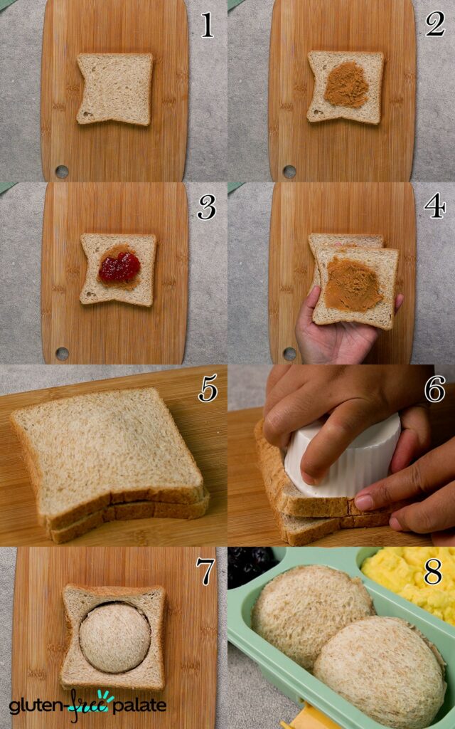 Gluten-Free Uncrustables step by step