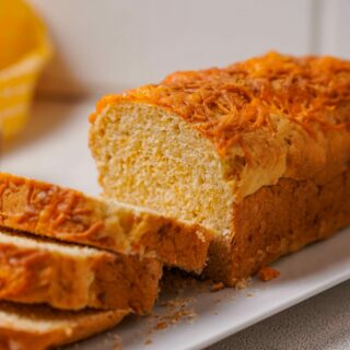 A loaf of Gluten-Free Cheese Bread.