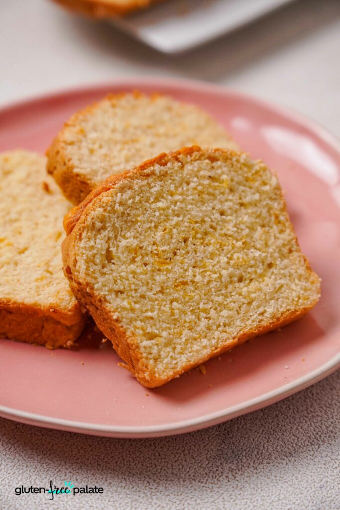 Close up of sliced Gluten-Free Cheese Bread.