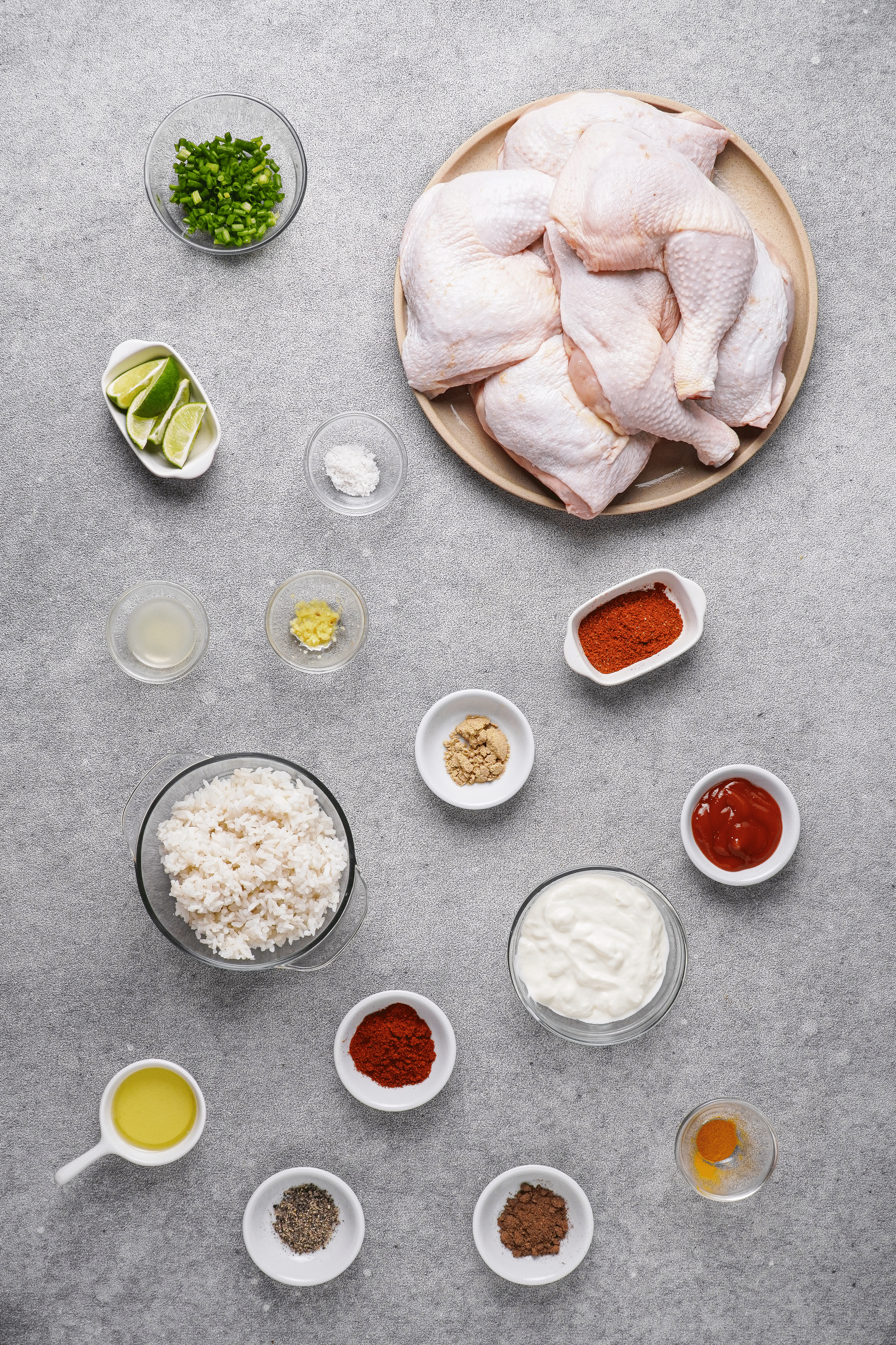 These are my gluten-free ingredients for an unforgettable tandoori chicken dinner.
