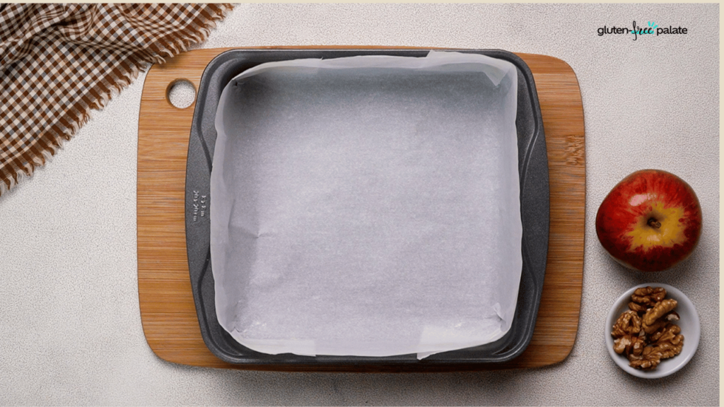 Use parchment paper in a baking pan.