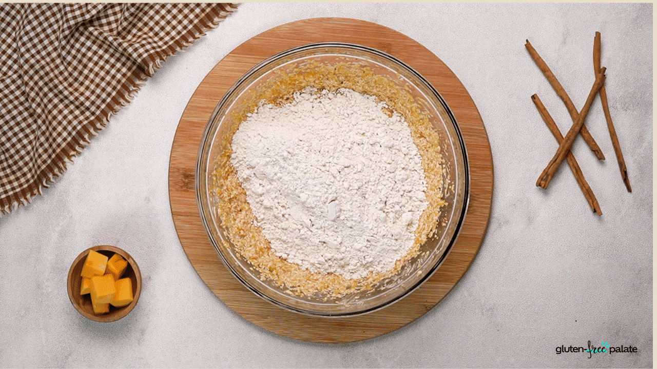 Add gluten-free flour.