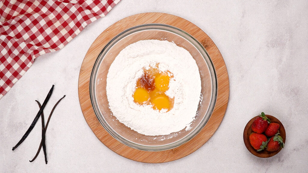 Ingredients being put together to make crepes. Photo by Gluten-Free Palate.
