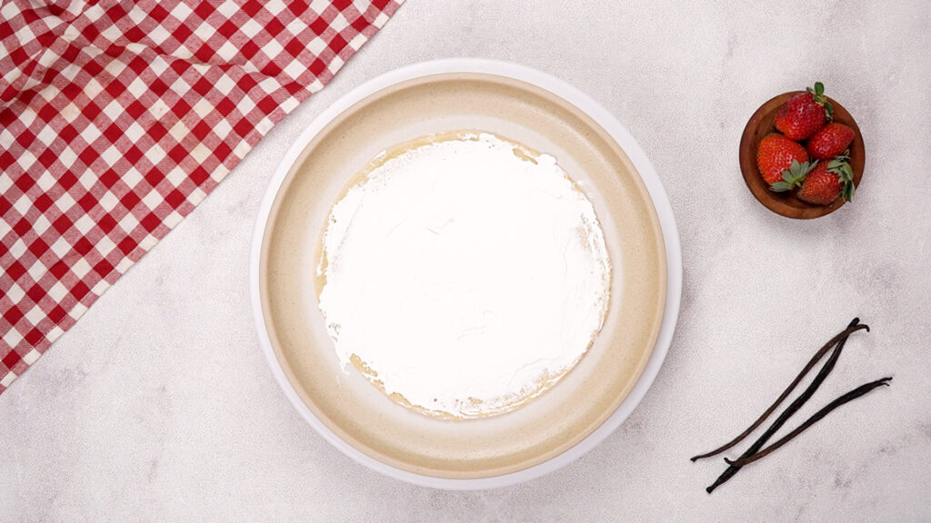 A crepe with filling on top. Photo by Gluten-Free Palate.