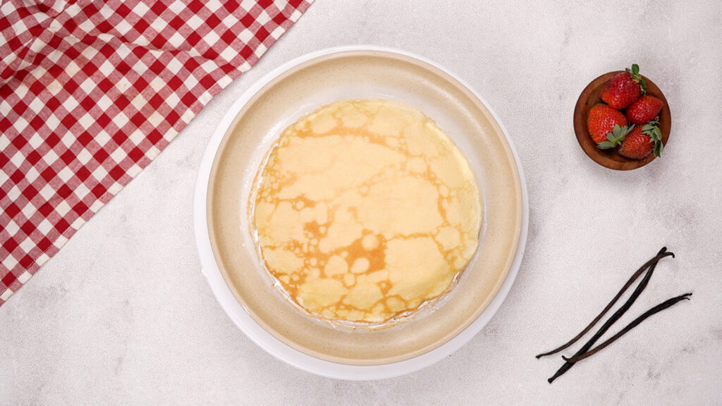 A crepe in a plate. Photo by Gluten-Free Palate.