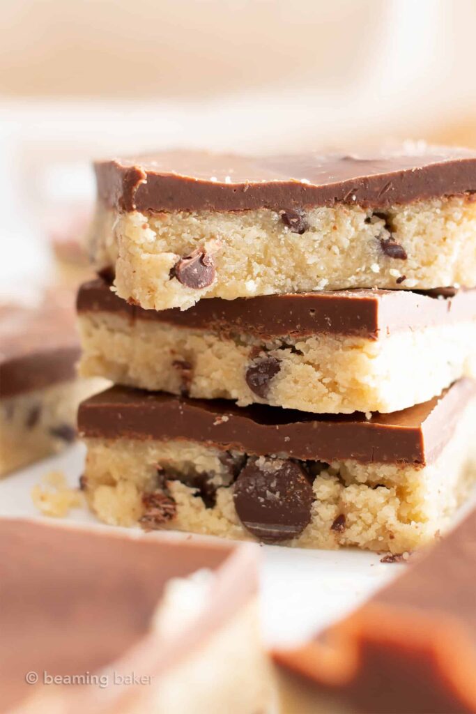 Paleo Almond Flour Cookie Dough Bars - Beaming baker