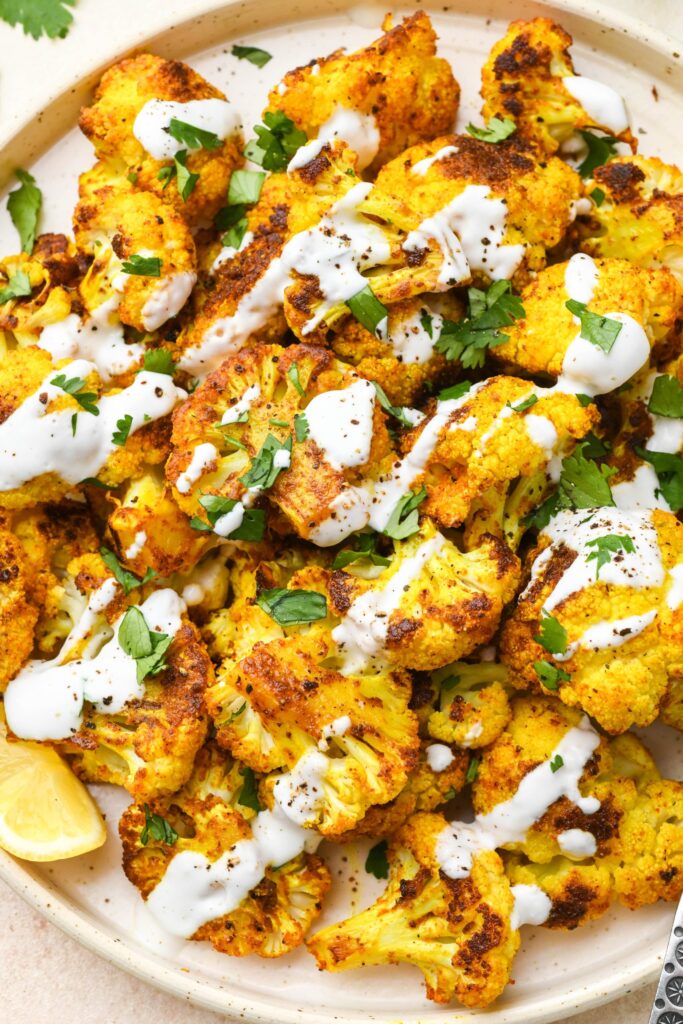 Turmeric roasted cauliflower. Photo by nyssaskitchen.com.