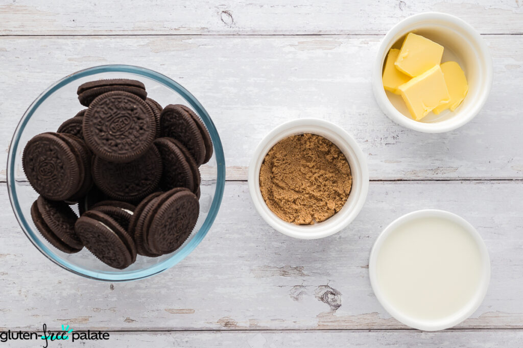 Ingredients for cookie butter.